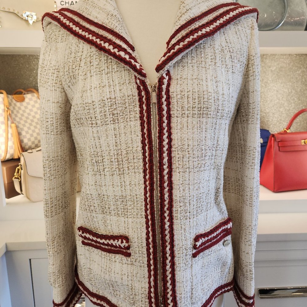 NWT CHANEL Jacket P59019V44851 New $6900  ME809 Size 42
